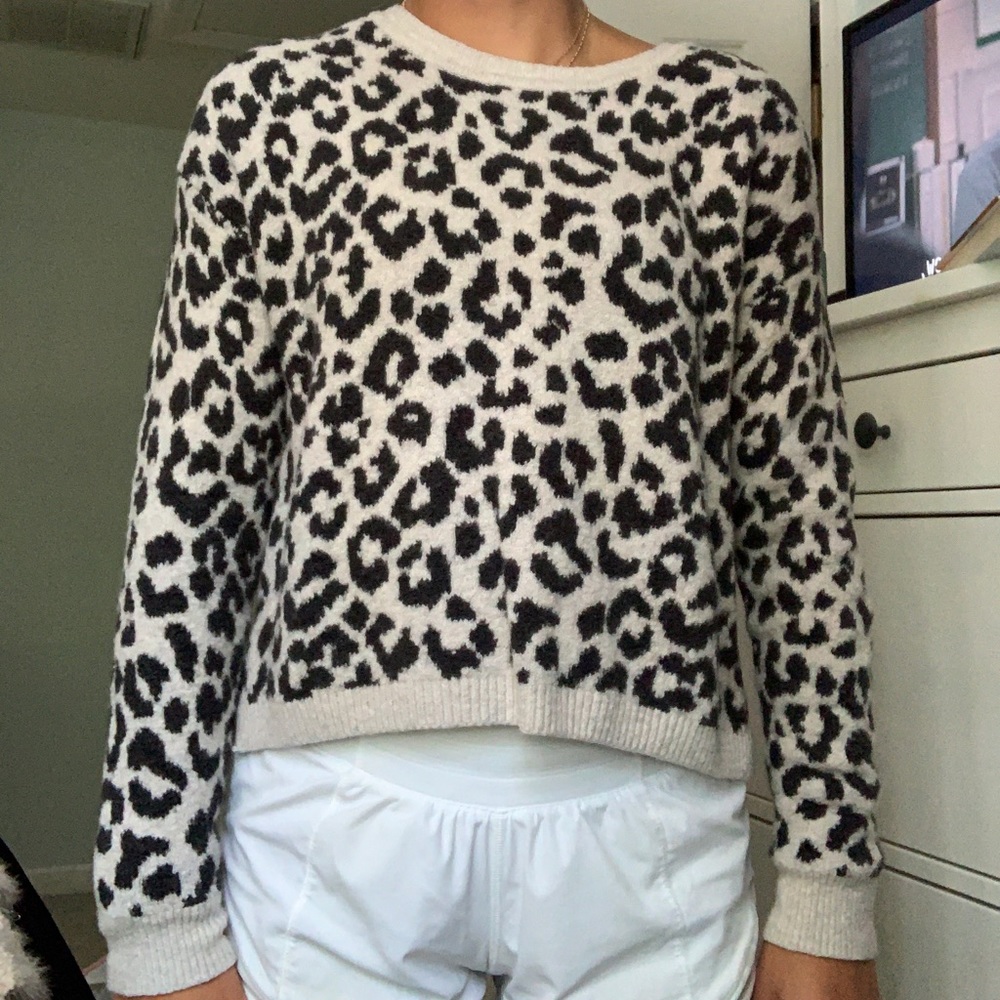 Cheetah print sweater